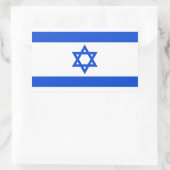 Sticker Rectangulaire Drapeau israélien (Sac)