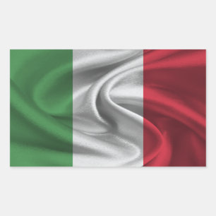 Sticker Rectangulaire Drapeau Italie