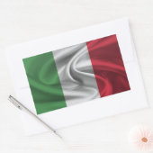 Sticker Rectangulaire Drapeau Italie (Enveloppe)