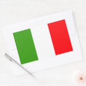 Sticker Rectangulaire Drapeau Italie (Enveloppe)