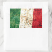 Sticker Rectangulaire Drapeau italien (Sac)