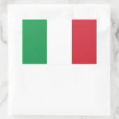 Sticker Rectangulaire Drapeau italien (Sac)