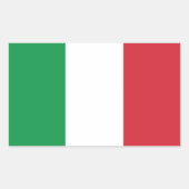 Sticker Rectangulaire Drapeau italien (Devant)