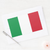 Sticker Rectangulaire Drapeau italien (Enveloppe)