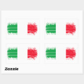 Sticker Rectangulaire Drapeau italien (Feuille)