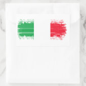 Sticker Rectangulaire Drapeau italien (Sac)