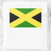 Sticker Rectangulaire Drapeau jamaïcain (Sac)