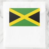 Sticker Rectangulaire Drapeau jamaïcain (Sac)