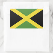 Sticker Rectangulaire Drapeau Jamaïque (Sac)