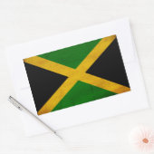 Sticker Rectangulaire Drapeau Jamaïque (Enveloppe)