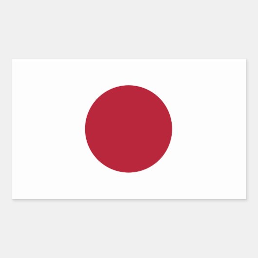 Sticker Rectangulaire Drapeau japonais (Devant)