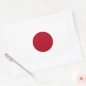 Sticker Rectangulaire Drapeau japonais (Enveloppe)
