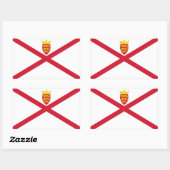 Sticker Rectangulaire Drapeau Jersey (Feuille)
