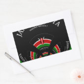 Sticker Rectangulaire Drapeau kényan inspiré Jambo Welcome Design Art (Enveloppe)