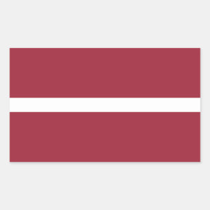 Sticker Rectangulaire Drapeau Lettonie
