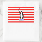 Sticker Rectangulaire Drapeau Liberty Penguin (Sac)