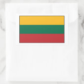 Sticker Rectangulaire Drapeau lituanien (Sac)