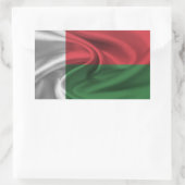 Sticker Rectangulaire Drapeau Madagascar (Sac)