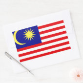 Sticker Rectangulaire Drapeau malaisien (Enveloppe)
