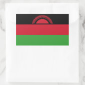 Sticker Rectangulaire Drapeau Malawi/Malawi (Sac)