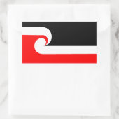 Sticker Rectangulaire Drapeau Maori (Sac)
