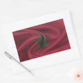 Sticker Rectangulaire Drapeau Maroc (Enveloppe)