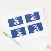Sticker Rectangulaire Drapeau martiniquais (Enveloppe)