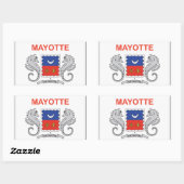 Sticker Rectangulaire Drapeau Mayotte (Feuille)