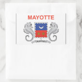 Sticker Rectangulaire Drapeau Mayotte (Sac)