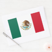 Sticker Rectangulaire Drapeau mexicain - Drapeau mexicain (Enveloppe)