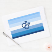 Sticker Rectangulaire Drapeau MLM Gay Male Pride (Enveloppe)