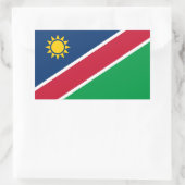 Sticker Rectangulaire Drapeau Namibie (Sac)