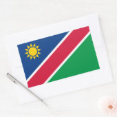 Sticker Rectangulaire Drapeau namibien, Drapeau de Namibie (Enveloppe)
