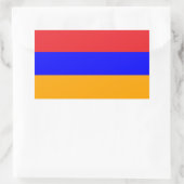 Sticker Rectangulaire Drapeau national d'Arménie (Sac)