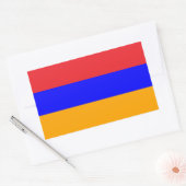 Sticker Rectangulaire Drapeau national d'Arménie (Enveloppe)