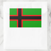 Sticker Rectangulaire Drapeau national de Carélie (Sac)