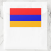 Sticker Rectangulaire Drapeau national de l'Arménie (Sac)