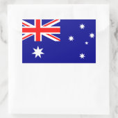 Sticker Rectangulaire Drapeau national de l'Australie FOUR (Sac)
