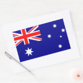 Sticker Rectangulaire Drapeau national de l'Australie FOUR (Enveloppe)