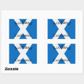 Sticker Rectangulaire Drapeau national de l'Écosse Thunder_Cove (Feuille)
