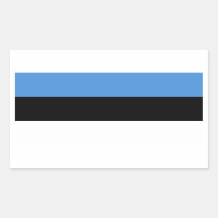 Sticker Rectangulaire Drapeau national de l'Estonie