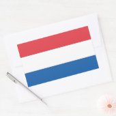Sticker Rectangulaire Drapeau national de quatre Pays-Bas (Enveloppe)