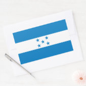 Sticker Rectangulaire Drapeau national du Honduras (Enveloppe)