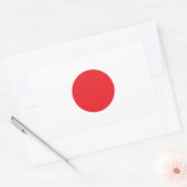 Sticker Rectangulaire Drapeau national du Japon (Enveloppe)
