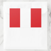 Sticker Rectangulaire Drapeau national du Pérou (Sac)
