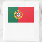 Sticker Rectangulaire Drapeau national du Portugal (Sac)