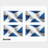 Sticker Rectangulaire Drapeau national écossais & St Andrew Patriotic (Feuille)