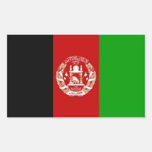 Sticker Rectangulaire Drapeau national FOUR Afghanistan
