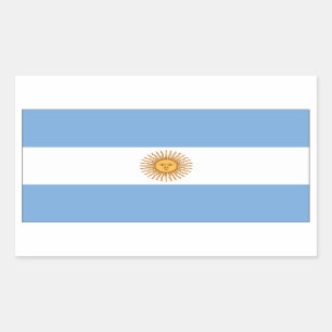 Sticker Rectangulaire Drapeau national FOUR Argentine