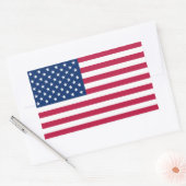 Sticker Rectangulaire Drapeau national FOUR USA (Enveloppe)